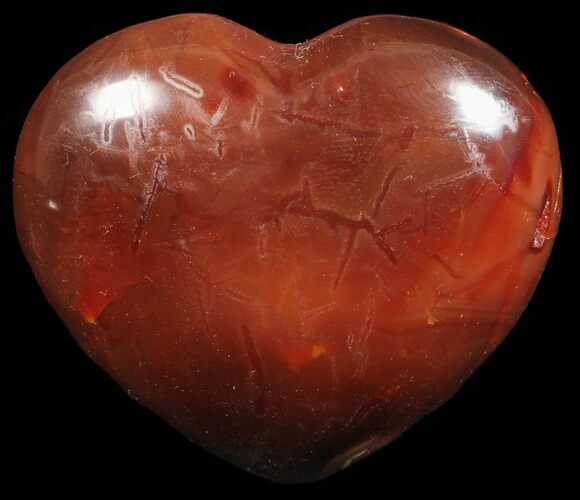 Colorful Carnelian Agate Heart #59529